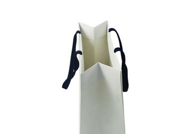 Personalized Logo Paper Shopping Bags High Durability With Rope Handles supplier