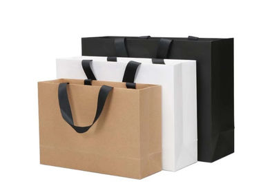 High Durability Printed Kraft Paper Bags Tear Resistance Customized Shape Design supplier