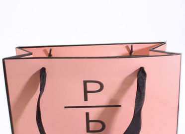 Accurate Printing Pink Paper Carrier Bags , Fancy Boutique Shopping Bags supplier