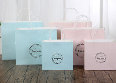 Delicate Printed Kraft Paper Bags / Printed Paper Carrier Bags Any Color Available supplier