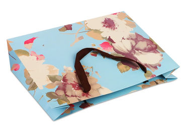 Delicate Design Custom Printed Paper Bags / Paper Merchandise Bags OEM / ODM Available supplier