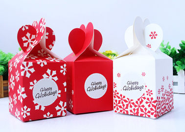 Especial Shape Printed Presentation Boxes , Apple Gift Box For Christmas Eve supplier