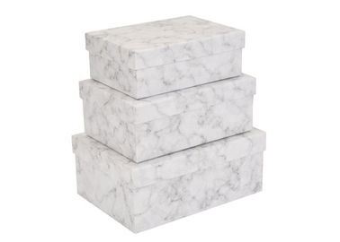 Modern Luxury Marble Gift Box , 4C Printing Cardboard Gift Boxes Recyclable supplier