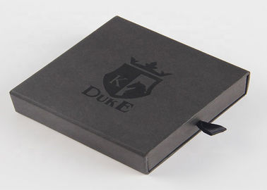 Black Color Luxury Gift Packaging Boxes Reusable Cutsomized Logo For Bracelet supplier
