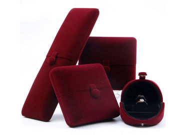 Flannel Fabric Luxury Jewellery Gift Boxes With Unique Double Opening Method supplier
