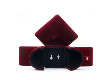 Flannel Fabric Luxury Jewellery Gift Boxes With Unique Double Opening Method supplier