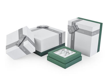 Elegant Luxury Gift Packaging Boxes / Custom Printed Jewelry Boxes Cardboard Material supplier