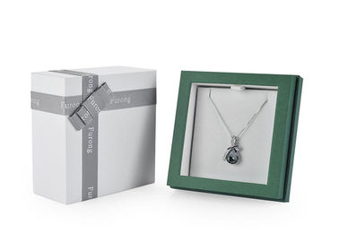 Elegant Luxury Gift Packaging Boxes / Custom Printed Jewelry Boxes Cardboard Material supplier