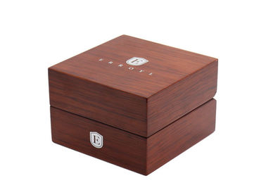 Classical Single Watch Presentation Box Gloss Lacquer Solid Wood Material supplier