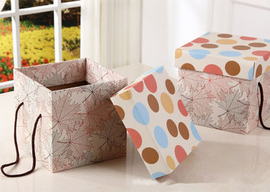 Weight 300g Large Kraft Gift Box , Snack Packaging Boxes With Rope Handle supplier