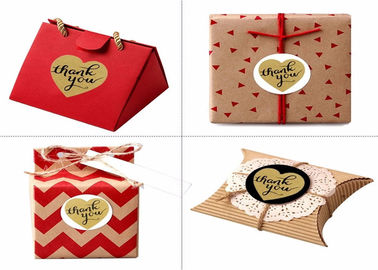 Retro Kraft Paper Stickers , Personalised Adhesive Labels Customized Size supplier