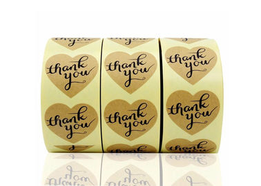 Retro Kraft Paper Stickers , Personalised Adhesive Labels Customized Size supplier