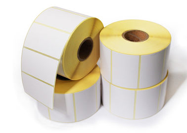Waterproof White Sticker Paper Roll Label Paper / Gration Bottom Paper Material supplier