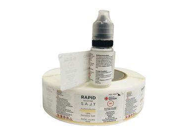 Anti - Counterfeit Double Layer Labels , Custom Adhesive Stickers White Color supplier