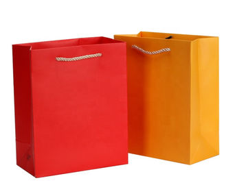 Non - Toxic Custom Printed Paper Bags Offset Printing For Promotion / Shopping supplier