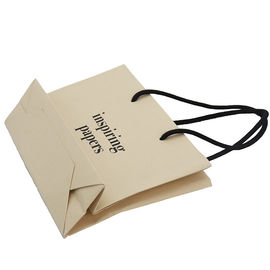 Biodegradable Custom Printed Paper Shopping Bags Durable Kraft Paper Material supplier
