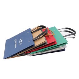 Multiple Color Custom Printed Paper Bags Matt / Glossy Lamination Surface Handling supplier