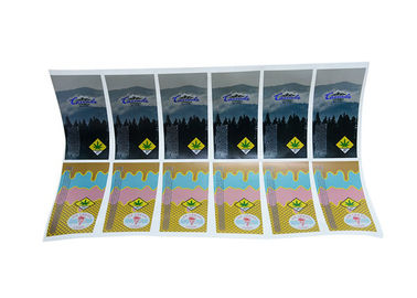 Laser Hologram Personalised Self Adhesive Labels With Special Metllic Texture supplier