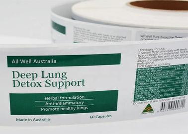Matte Silver Custom Adhesive Labels Oil - Proof Chemical Corrosion Resistance supplier