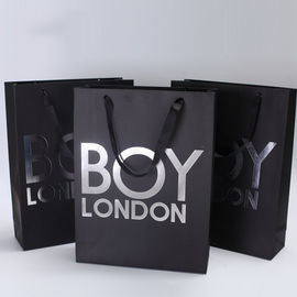 Recyclable Paper Shopping Bags Customized Color For Underwear / T Shirt supplier