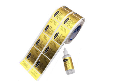 Glossy Surface Custom Adhesive Labels UV / Screen Printing For Essential Oil Bottle supplier