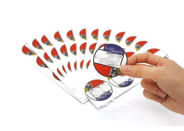 Circle Self Adhesive Vinyl Stickers , Customised Sticky Labels Diameter 5 Cm supplier