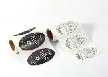 Moisture Custom Adhesive Labels Environment Friendly With Glossy Varnishing Surface supplier