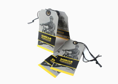 Silk Screen Custom Printed Hang Tags Eco - Friendly With Cotton String supplier