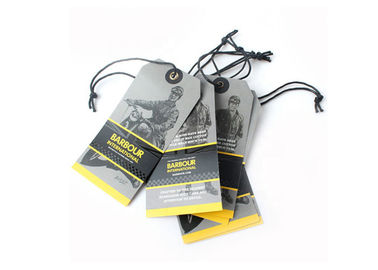 Silk Screen Custom Printed Hang Tags Eco - Friendly With Cotton String supplier