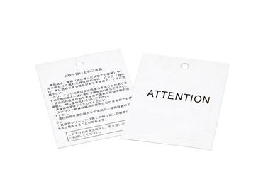 Biodegradable Custom Printed Hang Tags Paper Material OEM / ODM Available supplier
