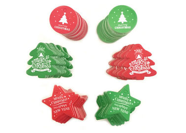 Christmas Style Custom Printed Hang Tags Various Shape For DIY Decoration Gift supplier