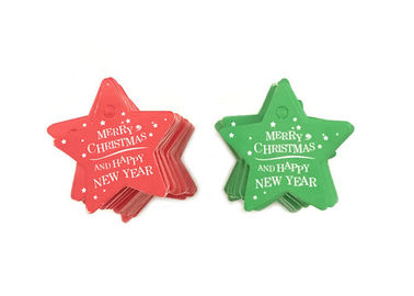 Christmas Style Custom Printed Hang Tags Various Shape For DIY Decoration Gift supplier