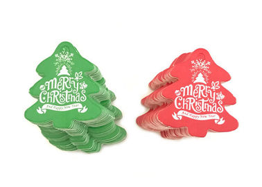 Christmas Style Custom Printed Hang Tags Various Shape For DIY Decoration Gift supplier