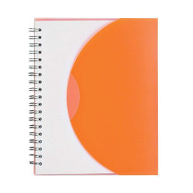 PVC / PP Cover Custom Printed Spiral Notebooks Size 5.25 * 8.25 Inches supplier