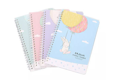 Cute Cover Custom Printed Notebooks Double Coil Binding Round Corner Design supplier