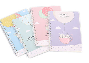 Cute Cover Custom Printed Notebooks Double Coil Binding Round Corner Design supplier