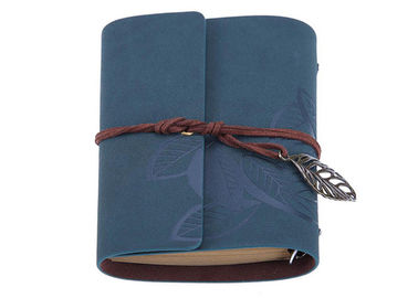 Customized Color Personalised Logo Notebook , Spiral Leather Bound Travel Journal supplier