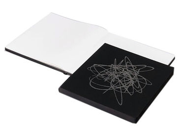 Black Color Custom Printed Notebooks Square Shape A4 / A5 / A6 Size Available supplier