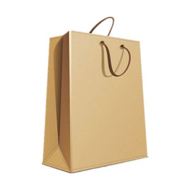 Biodegradable Printed Kraft Paper Bags Plastic / Water Resistant Coatings Available supplier
