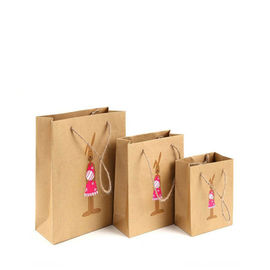Biodegradable Printed Kraft Paper Bags Plastic / Water Resistant Coatings Available supplier