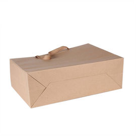 Practical Kraft Paper Shopping Bags , Brown Kraft Paper Bags For Any Celebratory Occasion supplier