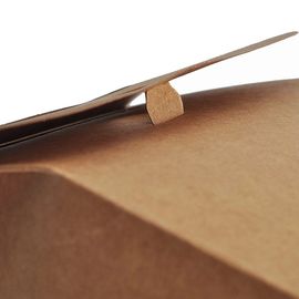 Die Cut Personalized Brown Paper Bags High Tear Resistance Windowed Handle supplier