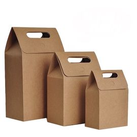 Die Cut Personalized Brown Paper Bags High Tear Resistance Windowed Handle supplier