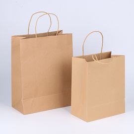 Recyclable Personalised Brown Paper Bags OEM / ODM Available For Packaging supplier