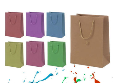 Biodegradable Printed Kraft Paper Bags Plastic / Water Resistant Coatings Available supplier