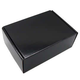 Recycled Matte Corrugated Shipping Boxes , Black Corrugated Boxes Cutsomized Size supplier