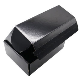 Recycled Matte Corrugated Shipping Boxes , Black Corrugated Boxes Cutsomized Size supplier