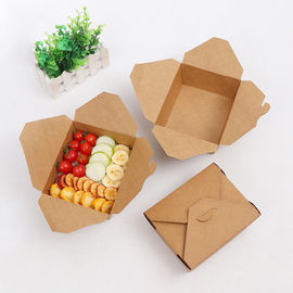 Folding Takeaway Food Boxes Environmental Protection Various Size Available supplier
