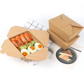 Disposable Custom Food Boxes Tornable Edge Design Built In Lamination Leak Proof supplier