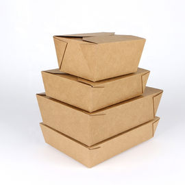 Disposable Custom Food Boxes Tornable Edge Design Built In Lamination Leak Proof supplier